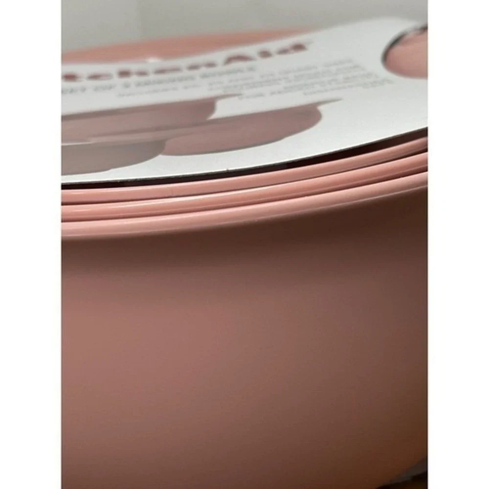 KitchenAid Mixing Bowls 3PC. Pink 2.5/3.5/4.5 Qt Sizes Non-Slip Base& Pour Spout